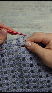 Mesh 2 Row Repeat Crochet Pattern | LEFT HANDED CROCHET | Crochet Stitches | GutCrafts