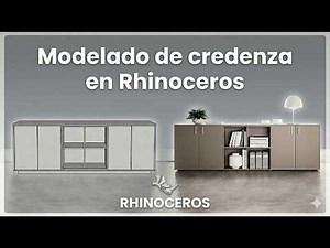 Modelado de una credenza con Rhinoceros