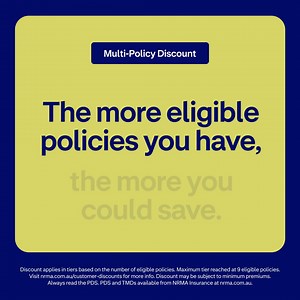 64 reactions · 25 comments | See our multi-policy discounts for car, caravan and more. Discount applies in tiers based on the number of eligible policies. Maximum tier reached at 9 eligible policies. Visit nrma.com.au/customer-discounts for more info. Discount may be subject to minimum premiums. Always read the PDS. PDS and TMDs available from NRMA Insurance at nrma.com.au. | NRMA Insurance | Facebook
