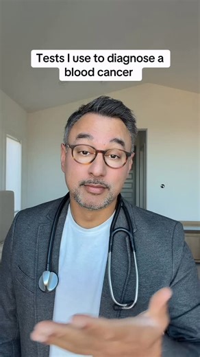 Dr. Amit Garg 🩸 on Instagram: "1. LDH, uric acid, beta-2 microglobulin-test that show cell turnover in blood cancers 2. SPEP, free light chains-multiple myeloma evaluation 3. PET scan-look for enlarged lymph nodes, splenomegaly, bone lesions 4. Molecular testing Jak2, MPL, CALR, bcr/abl-primary thrombocytosis, polycythemia Vera, CML 5. Flow cytometry-evaluate for leukemia and lymphoma 6. Bone marrow biopsy-gold standard for diagnosing most blood cancers 7. CBC/peripheral smear-abnormal cells ma