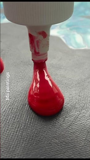 This sold fast! Fluidart with 3d drips painting relief