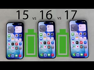 iPhone 17 vs 16 vs 15 Battery Life DRAIN Test