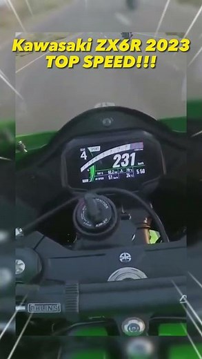 Kawasaki ZX6R 2024 Top SPEED!!! #shorts