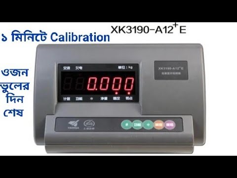 Weight scale A12e calibration
