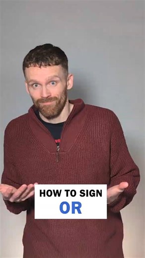 How to sign Or: BSL Sign of the Day 187