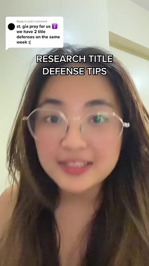 38K views · 2.7K reactions | Research title defense tips #speechwithgia #thesis #Research | Gianna Abao | Facebook
