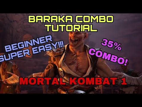 MK1 - Baraka Combo Tutorial - 35% SUPER EASY - Mortal Kombat 1