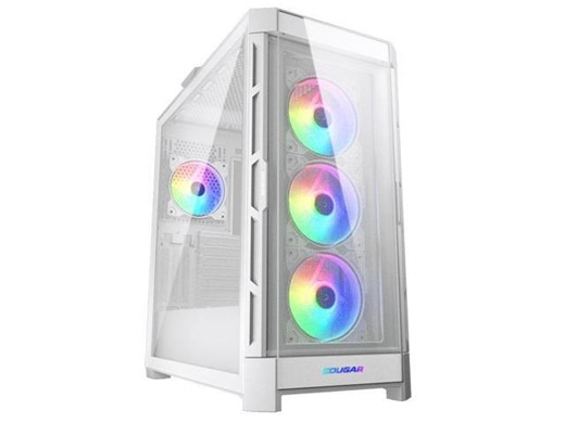 COUGAR DuoFace Pro RGB White ATX Mid Tower Gaming Case, 390mm GPU supported, built-in Front 120mm ARGB Fan x3 & Rear 120mm ARGB Fan x1, with Mesh & Tempered Glass Front Panels - Newegg.com