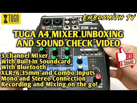Tuga A4 Mixer Unboxing and Sound Check Video feat. Mooer 005 Preamp Pedal | A4 Mixer | Ehrosmith TV