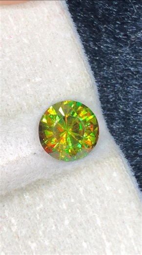 Chrome Sphene 1.10 Carat Round Cut Gemstone With Brilliant Fire – Skardu, Pakistan - Etsy Canada