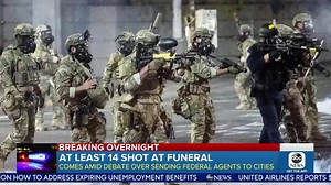 17K views · 204 reactions | DEVELOPING: Police say 14 people were shot outside a Chicago funeral home. This comes as debate intensifies about the Trump administration deploying federal agents to major cities to help with violence in the streets. ABC's Andrew Dymburt reports. | World News Now | Facebook