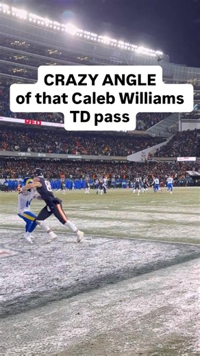 Rachel Nichols | Sports Reporter & Host | NBA, NFL, NHL on Instagram: "INSANE touchdown at an INSANE angle, shot by the fabulous @StaceyDales. This pushed the Bears to overtime, and while history will record it as a 14-yard pass, we - and the Rams - know better. LA now on to Seattle…who ya got?"