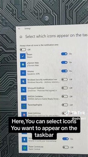 Turn on tray icons on your desktop! 🔧🔎