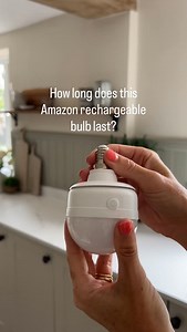 270 reactions · 12 shares | How long do they last? These @amazonuk rechargeable bulbs create quite a lot of attention and it’s a really common question. These lights I use in addition to my other kitchen lighting and 15% power gives off enough light. I did decide to buy another two spares so I would be able to swap them over when the charge runs out. Happy Saturday xx | Jillyshumblehome | Facebook