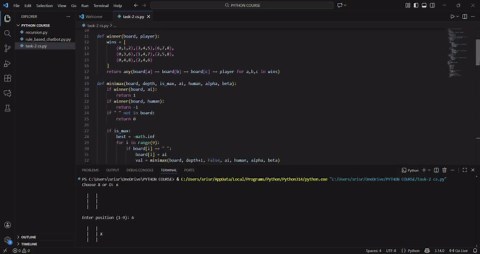 #ai #python #codsoft #programmingbasics #internjourney #techskills | saluvadi sreeja