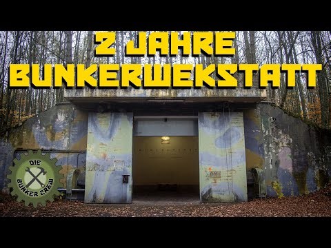 Über 2 Jahre hatten wir unsere Werkstatt in einem alten Bunker - Rückblick