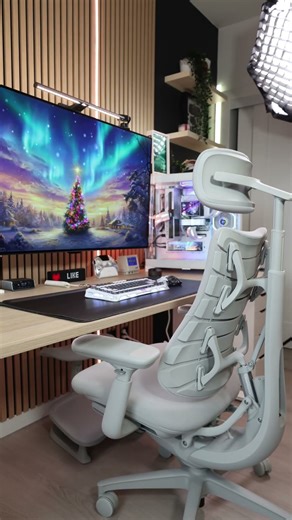 Setup Gamer Christmas Theme - Office