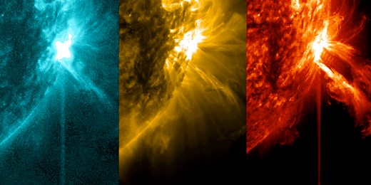 See the massive solar flares the Sun spit out this week