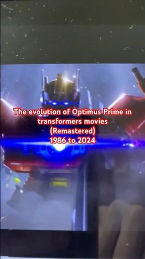 The evolution of Optimus Prime in transformers movies remastered 1986 to 2024 #transformersmovie