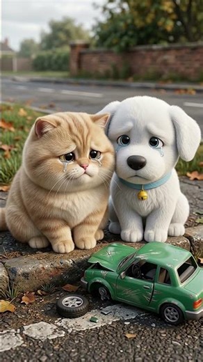 A Broken Toy | Emotional Cat & Dog Story | Moona & Joy #shorts