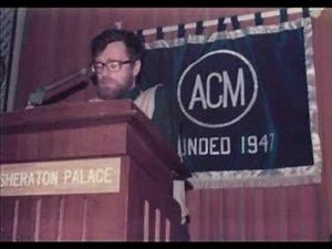 Edsger Dijkstra's Turing Award Speech - Part 1 of 8