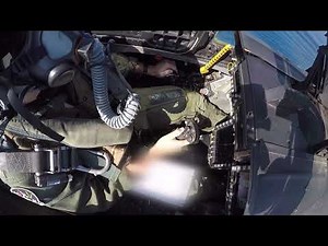 VFA-41 inside the cockpit of an F/A-18 during arrested landing (Original unedited audio)
