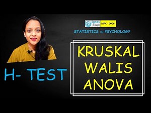 [Psychology] Kruskal Wallis ANOVA | H - Test IGNOU MAPC-MPC 006 | Step by step solved by Hand |