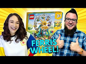 Boone & Emmasaurus Build LEGO Creator Ferris Wheel 31119