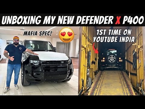 MY CUSTOM DEFENDER X P400 (MAFIA SPEC) IS HERE 😍 || DEFENDER UNBOXING 1ST TIME ON YOUTUBE INDIA 🔥❤️