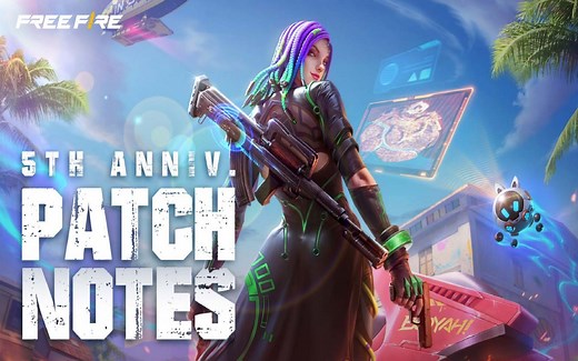 Free Fire OB35 update patch notes: 5th anniversary UI changes, Bizon SMG, character skill rework, and more