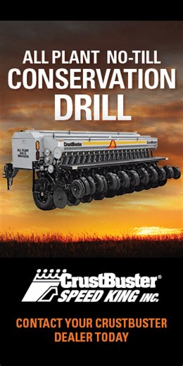 The CrustBuster - Speed King All Plant No-Till Conservation Drill Plants Up To 3 Different Conservation Grass Seeds Together In 1 Pass. | CrustBuster / Speed King, Inc.