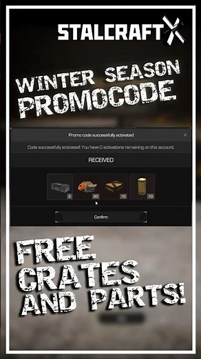 NEW WINTER SEASON PROMO CODE #stalcraft #stalcraftcode #stalkermmo #stalcraftact2