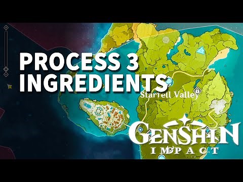 Process 3 ingredients Genshin Impact
