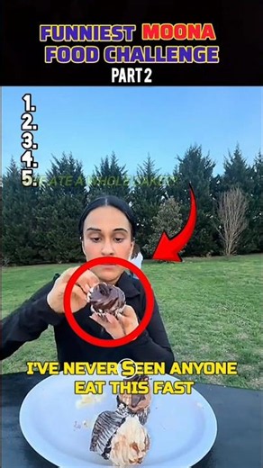 Funniest Monna Food Challenges 😂🍔 PART 2 #Moona #FoodChallenge #FunnyMoments