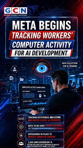 Breaking: Meta to Track Workers’ Every Click as AI Push Intensifies #breakingnews #worldnews
