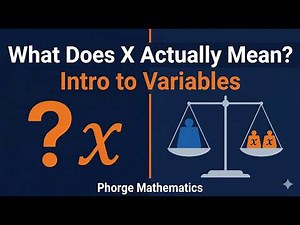 What Does X Actually Mean? Introduction to Variables in Algebra