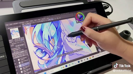 Speed painting of Veikk VK1200 V2 drawing display #veikk #illustration #artist #drawing #pentablet #drawingtablet #vk1200 #vk1200v2