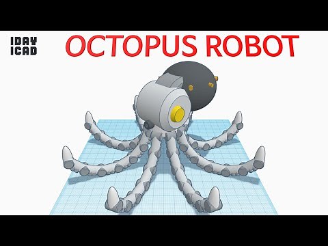 [1DAY_1CAD] OCTOPUS ROBOT (Tinkercad : Know-how / Style / Education)