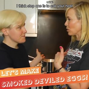 Cooking with Chelsea Handler: Smoked Deviled Eggs | Hannah Hart