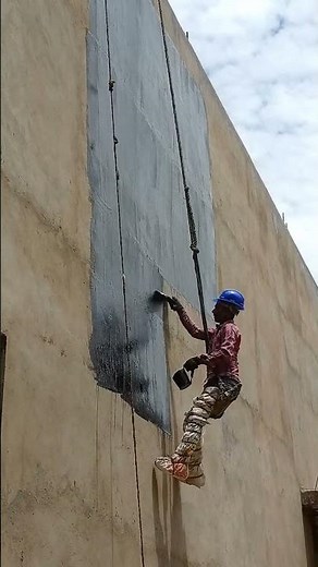 Bitumen waterproofing of external wall