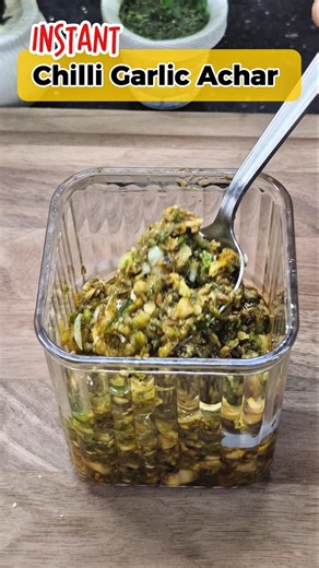 Instant Chilli Garlic Achar 🌶️🧄 Ready in 5 Minutes!