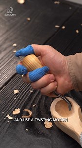 14 reactions | Learning how to use a gouge to carve a curved surface...