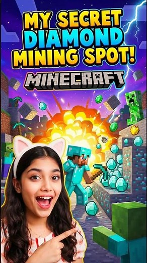 My Secret Diamond Mining Spot! How To Find Diamonds Fast & Best Y Level For Diamonds Minecraft