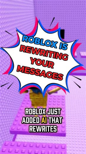 Roblox is rewriting what you type in chat and it's hilarious #Shorts