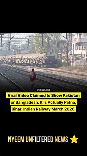A video showing heavily crowded railway conditions has been circulating widely on social media withe