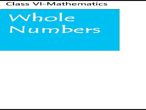 Class 6 Maths NCERT | Chapter: Whole numbers | Part-1 | Easy explaination. #ncertsolutions