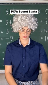 POV: Secret Santa. #pov #funny #comedy #skit #school #highschool | Mikaela Happas