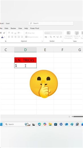 😱 MS Excel Serial Number Trick | 99% Log Nahi Jante
