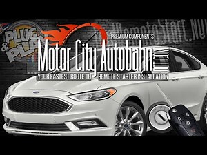 DIY 2013 to 2018 Ford Fusion w/Key Ignition DIY Remote Start Installation Kit