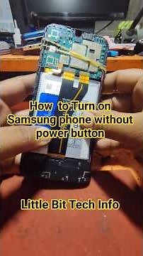 How to turn on Samsung phone without power button #mobilerepairing #repair #fix #tips
